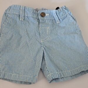 Carter's Blue and White Striped Baby Shorts